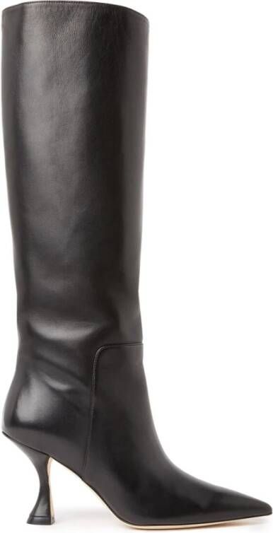 Stuart Weitzman Moderne Xcurve 85 Slouch Laars Black Dames