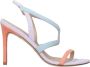 Stuart Weitz Multicolor Leren Sandaal Hoge Hak - Thumbnail 1