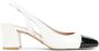 Stuart Weitzman Nude Blokhak Slingback Sandalen Beige Dames - Thumbnail 1