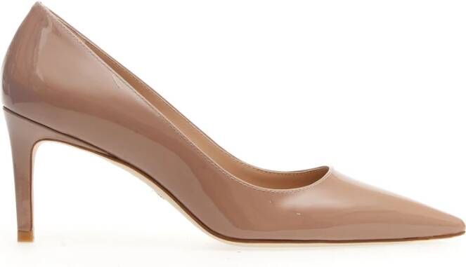 Stuart Weitzman Nude Lakleren Pumps Pink Dames