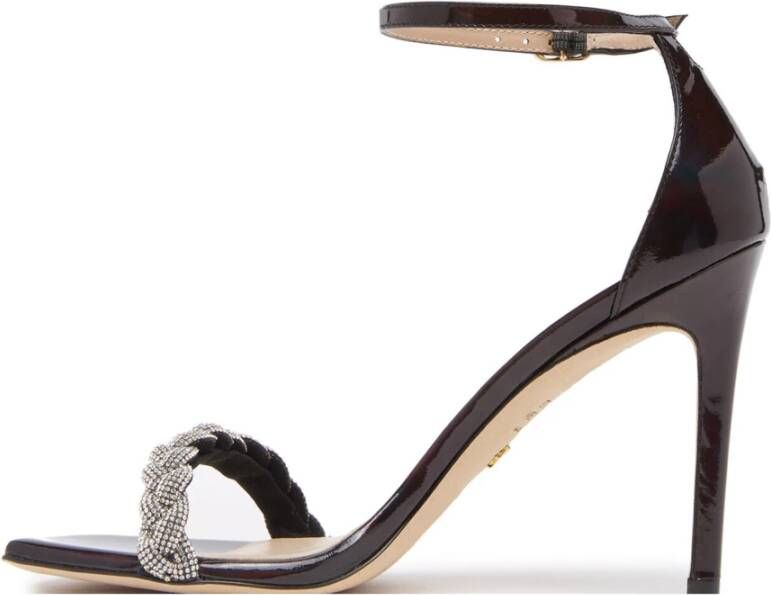 Stuart Weitzman Nudistcurve 100 highshine sandaal Grijs Dames