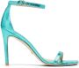 Stuart Weitzman Nudistcurve 100 Sandal Blauw Dames - Thumbnail 1