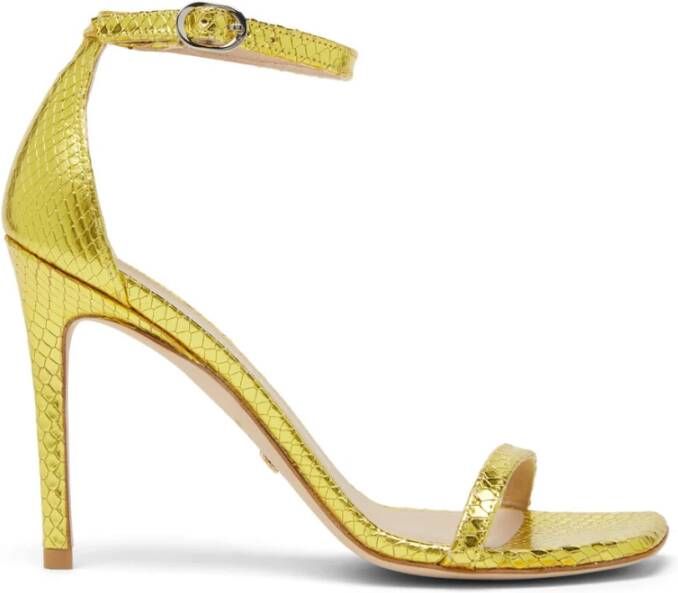 Stuart Weitzman Nudistcurve 100 Sandaal Yellow Dames