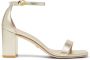 Stuart Weitzman Nudistcurve 75 Block Sandal Beige Dames - Thumbnail 1