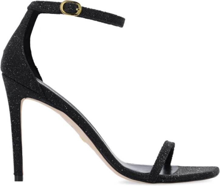 Stuart Weitzman Nudistcurve hakken sandalen Zwart Dames