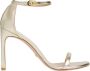 Stuart Weitzman Nudistsong Metallic Hoge Hak Sandalen Gray Dames - Thumbnail 1