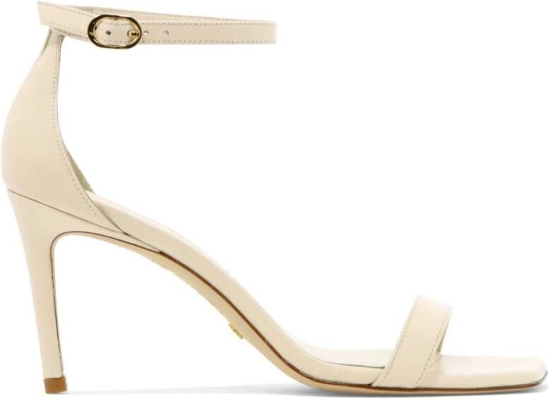 Stuart Weitzman Sandalen Nunakedcurve 85 Sandal in crème