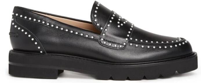 Stuart Weitzman Parel Loafer Verhoog Modern Getailleerd Uiterlijk Black Dames