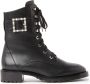 Stuart Weitzman Parel Gesp Laarzen Black Dames - Thumbnail 1