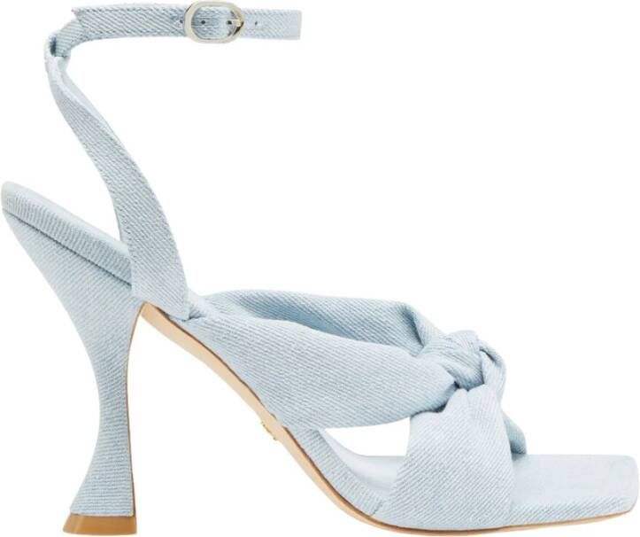 Stuart Weitzman Playa Ankle Strap 100 Sandal Blauw Dames