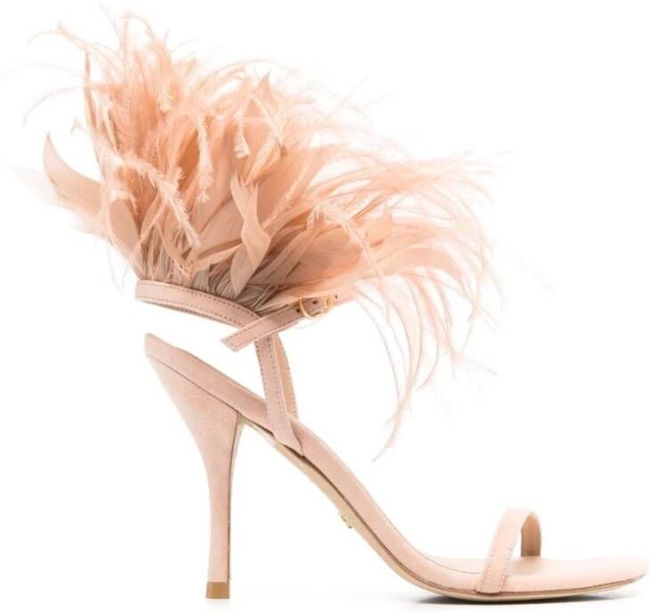 Stuart Weitzman Plume 100 Sandal Oranje Dames