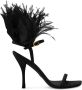 Stuart Weitzman Pluim sandalen met veren hakken Zwart Dames - Thumbnail 7