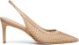 Stuart Weitzman Beige Leren Sandaal Stijlvolle Middelhakken - Thumbnail 1