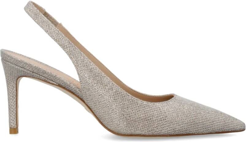 Stuart Weitzman Glitter Slingback Stiletto Heel Pumps Beige Dames