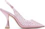 Stuart Weitzman Glam XCurve Slingback Pumps Pink Dames - Thumbnail 1