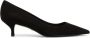 Stuart Weitzman Elegante Suède Kitten Pump Black Dames - Thumbnail 1