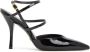 Stuart Weitzman Lakbanden Stilettohak Pomp Black Dames - Thumbnail 1