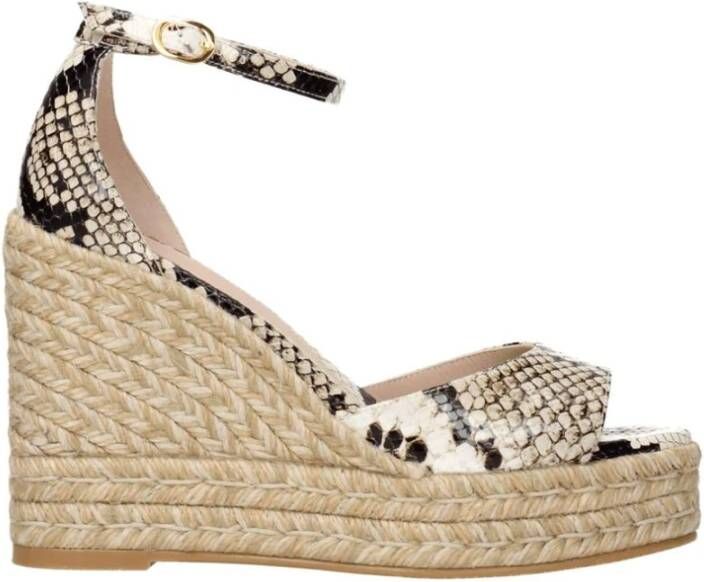 Stuart Weitz Python Print Sleehak Sandalen met Gesp