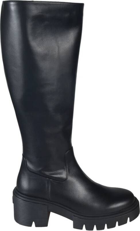 Stuart Weitzman Ritslaarzen Effen kleur Black Dames