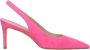 Stuart Weitz Roze Leren Hoge Hakken Pumps - Thumbnail 1
