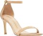 Stuart Weitzman Verhoog je schoenenspel met Nunakedstraight Sandal Beige Dames - Thumbnail 1