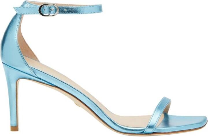 Stuart Weitzman Moderne Curve Sandalen Blue Dames