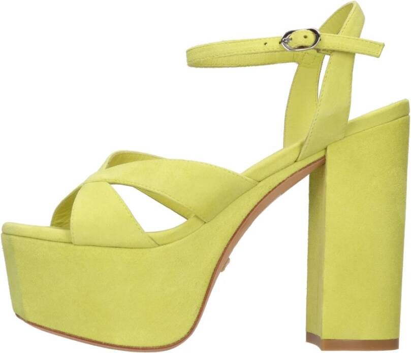 Stuart Weitzman High Heel Sandals Geel Dames