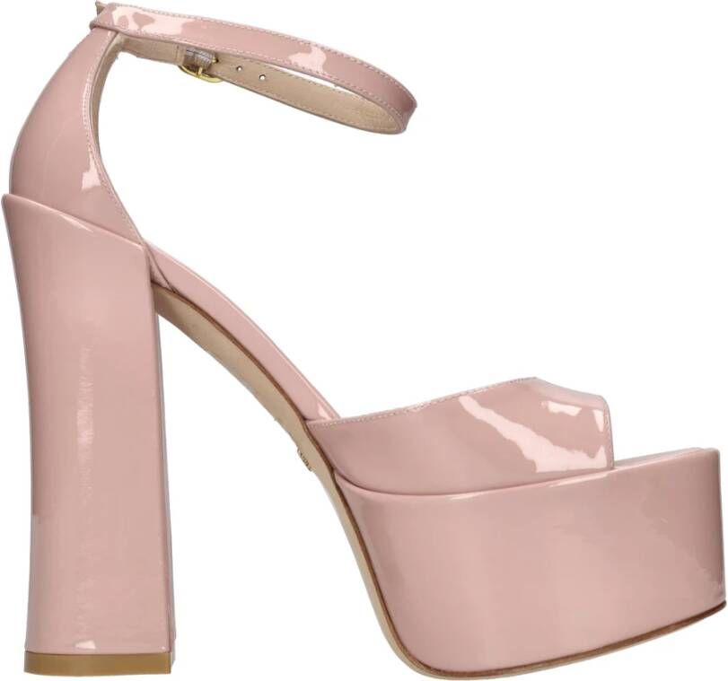 Stuart Weitzman Skyhigh Platform Sandal Beige Dames