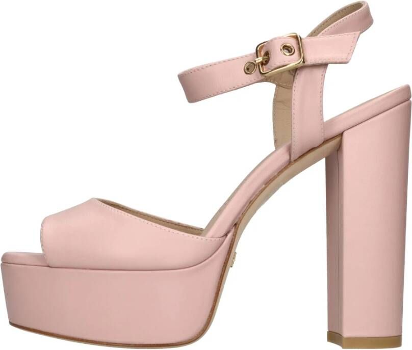 Stuart Weitzman Ryder 95 Platform Sandal Roze Dames