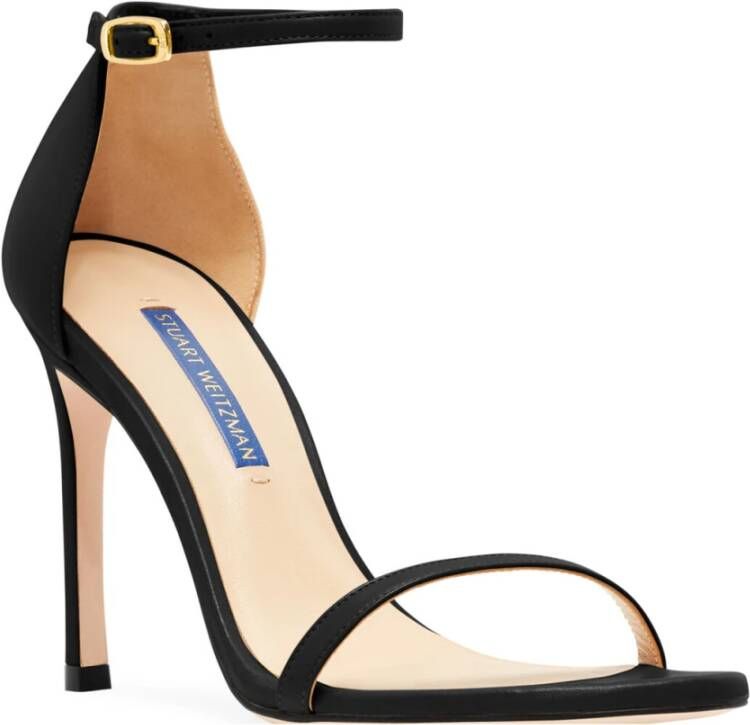 Stuart Weitzman Verhoog je schoenenspel met hoge hak sandalen Black Dames