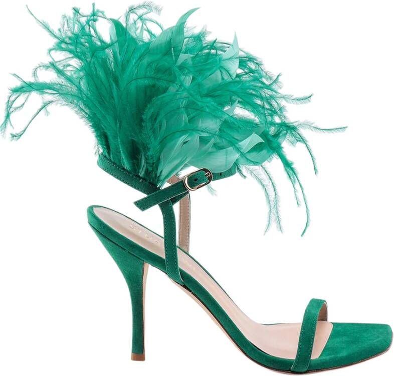 Stuart Weitz Luxe Suède Hoge Hak Sandalen - Foto 2