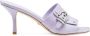 Stuart Weitzman Metalen Gesp Hak Muiltje Sandaal Purple Dames - Thumbnail 1