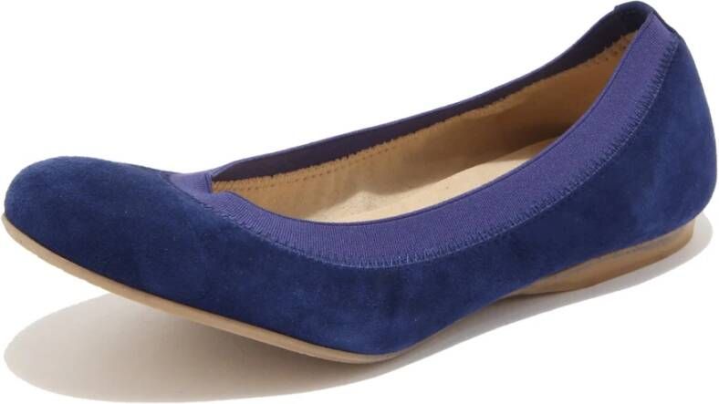 Stuart Weitz Sapphire Suede Ballerina Flats Schoenen