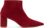 Stuart Weitzman Verhoog je stijl met Stuart 75 Zip Bootie Red Dames - Thumbnail 1