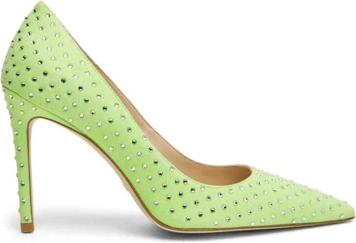 Stuart Weitzman Shine 100 Kristalpomp Green Dames