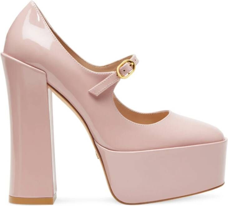 Stuart Weitzman Skyhigh 145 Mary Jane Platform Pump Roze Dames