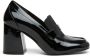 Stuart Weitzman Loafers & ballerina schoenen Sleek 85 Loafer in zwart - Thumbnail 1