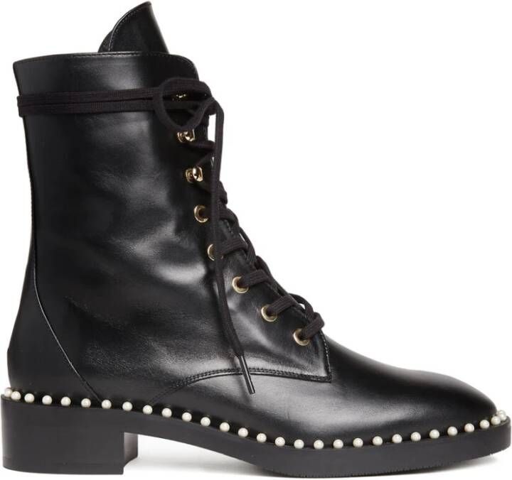 Stuart Weitzman Sondra veter-up hakken enkellaarzen Zwart Dames