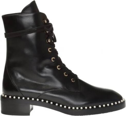 Stuart Weitzman Sondra veter-up hakken enkellaarzen Zwart Dames