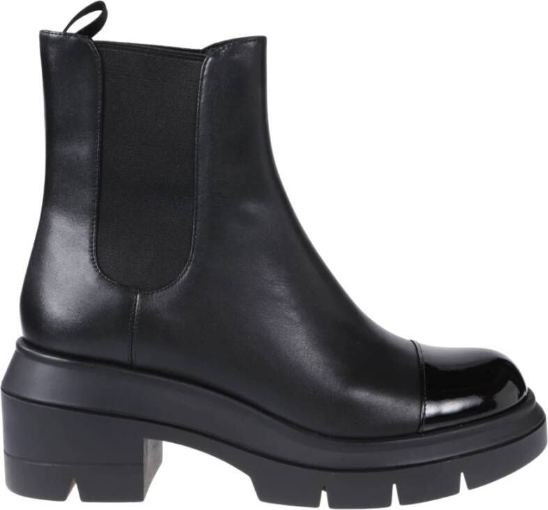 Stuart Weitzman Stijlvolle Chelsea Boots voor vrouwen Black Dames