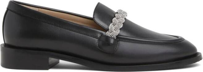 Stuart Weitzman Stijlvolle Versierde Loafer Black Dames