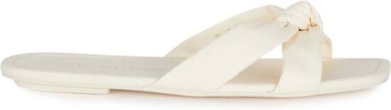 Stuart Weitzman Stijlvolle zomersliders voor vrouwen Beige Dames