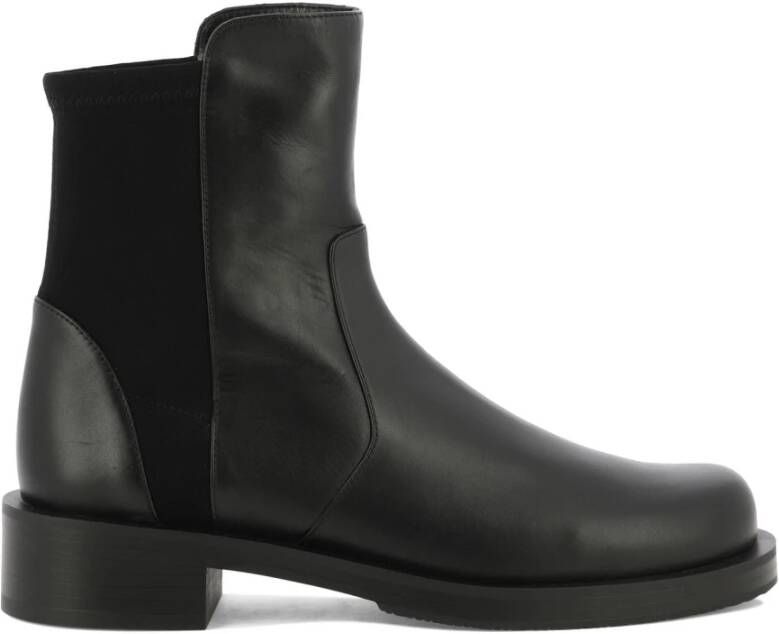 Stuart Weitzman Stoere Enkellaarzen Black Dames