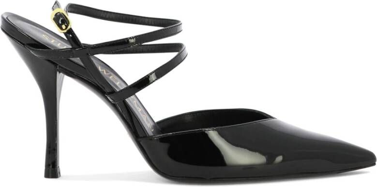 Stuart Weitzman Lakbanden Stilettohak Pomp Black Dames