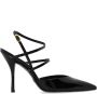 Stuart Weitzman Lakbanden Stilettohak Pomp Black Dames - Thumbnail 5