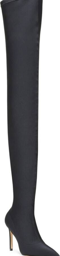 Stuart Weitzman Stretchlaars Verhoog Stijl Moderne Klassieker Black Dames