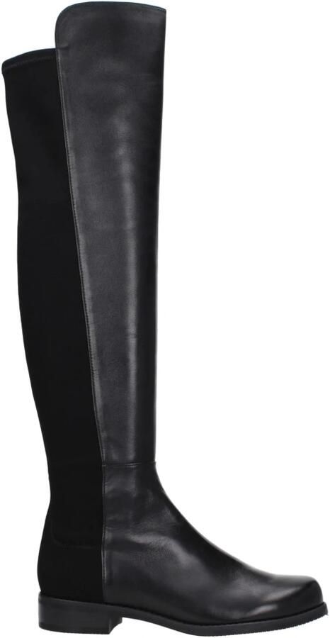 Stuart Weitz Zwarte leren over de knie laarzen - Foto 2