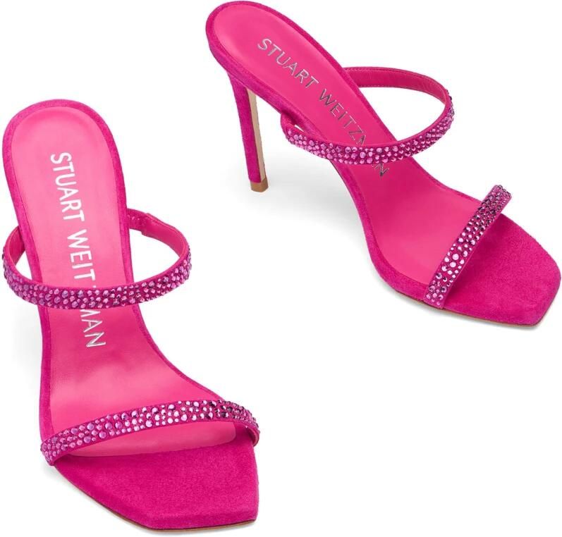 Stuart Weitz Aleena Royale 100mm Suede Sandalen - Foto 2