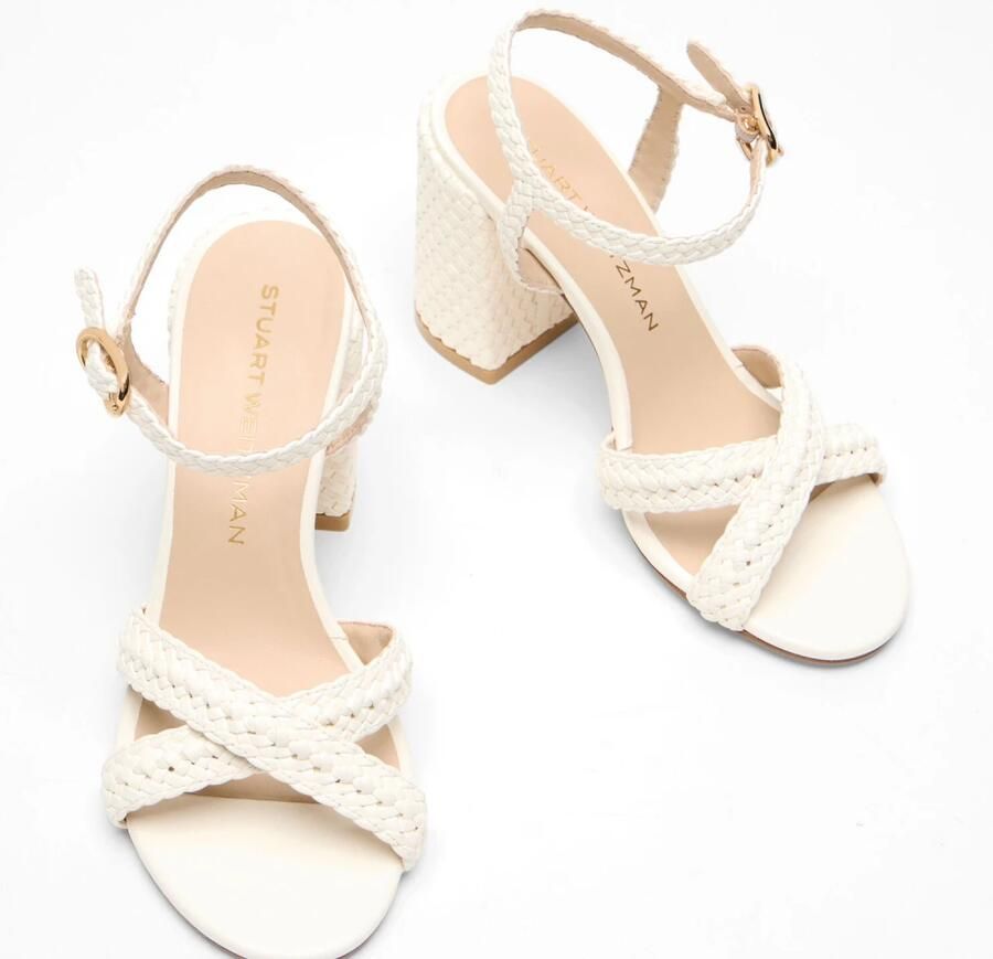 Stuart Weitz Alyssa Woven Block 85 Sandal - Foto 2