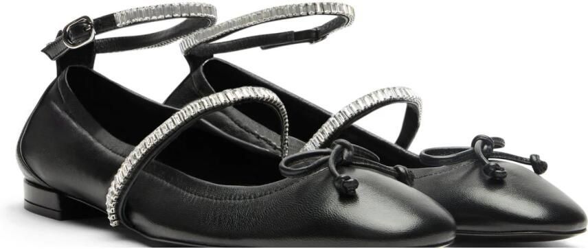 Stuart Weitzman Ballerina`s met kristallen